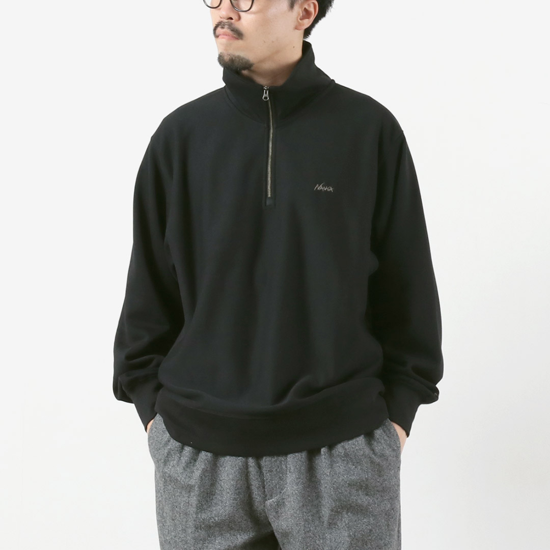 NANGA（ナンガ） ドライミックス テリー ハーフジップ スウェット