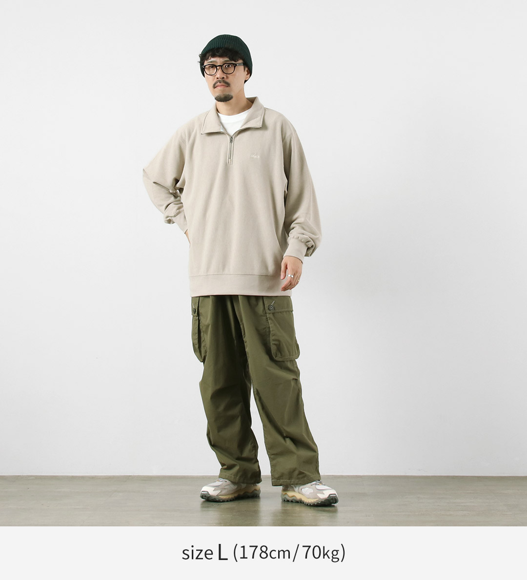 ☆新品タグ付き　NANGA ドライミックス テリー ハーフジップスウェット NANGA（ナンガ） ドライミックス テリー ハーフジップ スウェット