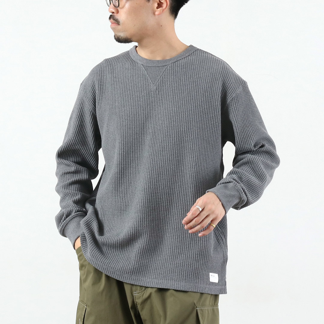 NANGA （ナンガ） エコハイブリッド ワッフル ロングスリーブTシャツ / メンズ 長袖 Tシャツ ロンT サーマル | NANGA | 02