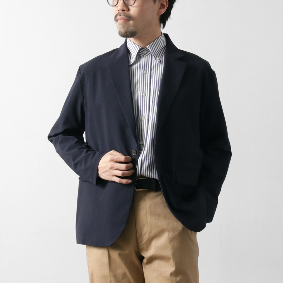 ROCOCO（ロココ） サマーテーラード ジャケット / 日本製 薄手 接触冷感 速乾 軽量 伸縮 ストレッチ メンズ ライトアウター | ROCOCO | 01