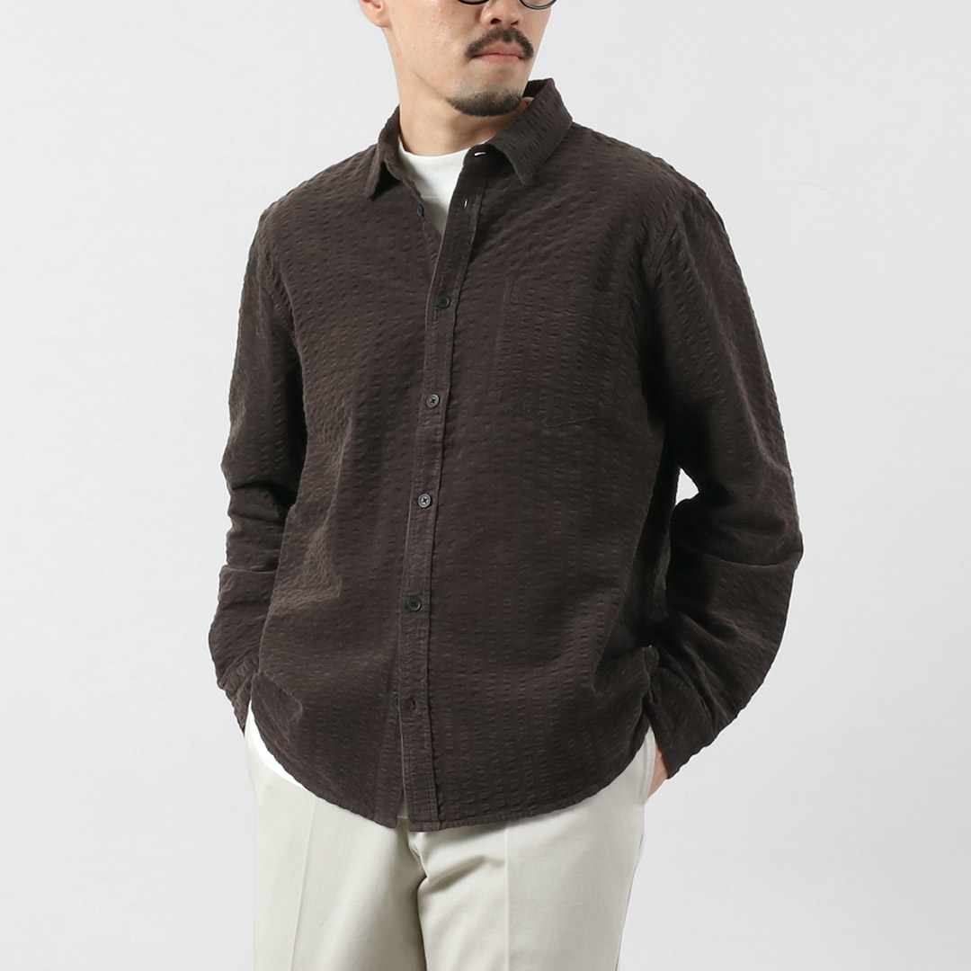 WAX LONDON（ワックスロンドン） シェリーシャツ シアサッカーコード / メンズ トップス コーデュロイ | WAX LONDON | 03