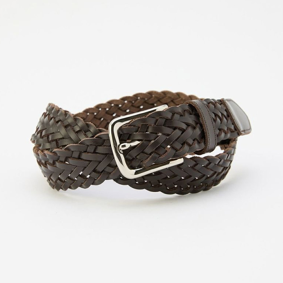 GLENROYAL（グレンロイヤル） ブライドルレザー メッシュベルト / メンズ ベルト フリーサイズ 本革 MESH BELT | TORY LEATHER | 01