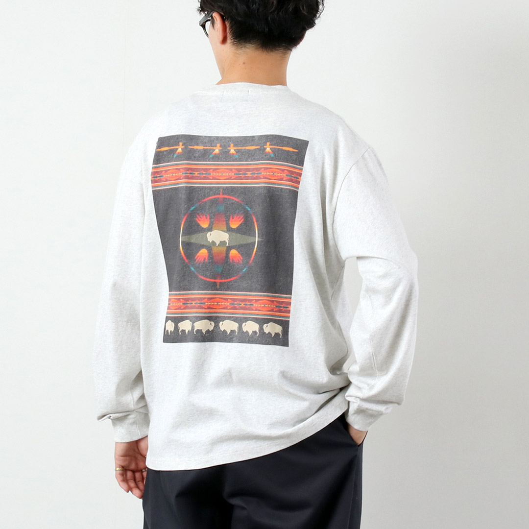 PENDLETON（ペンドルトン） バックプリント ロングスリーブTシャツ / メンズ トップス ロンT 長袖 綿 コットン Print LS Tee | PENDLETON | 02