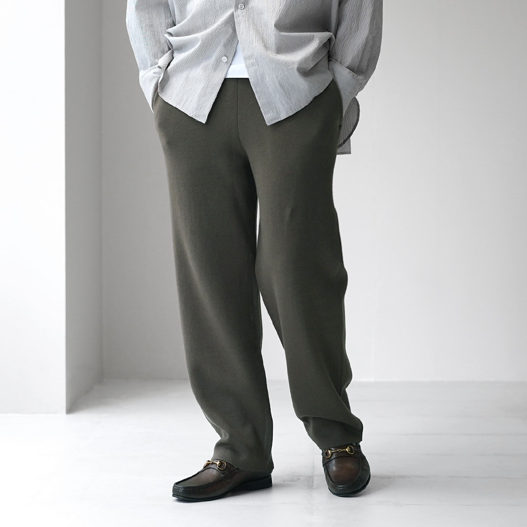 RYE TENDER（ライテンダー） ロイス スムースニット スウェットパンツ / メンズ イージーパンツ カシミヤ コットン ROYCE PANTS | RYE TENDER | 01