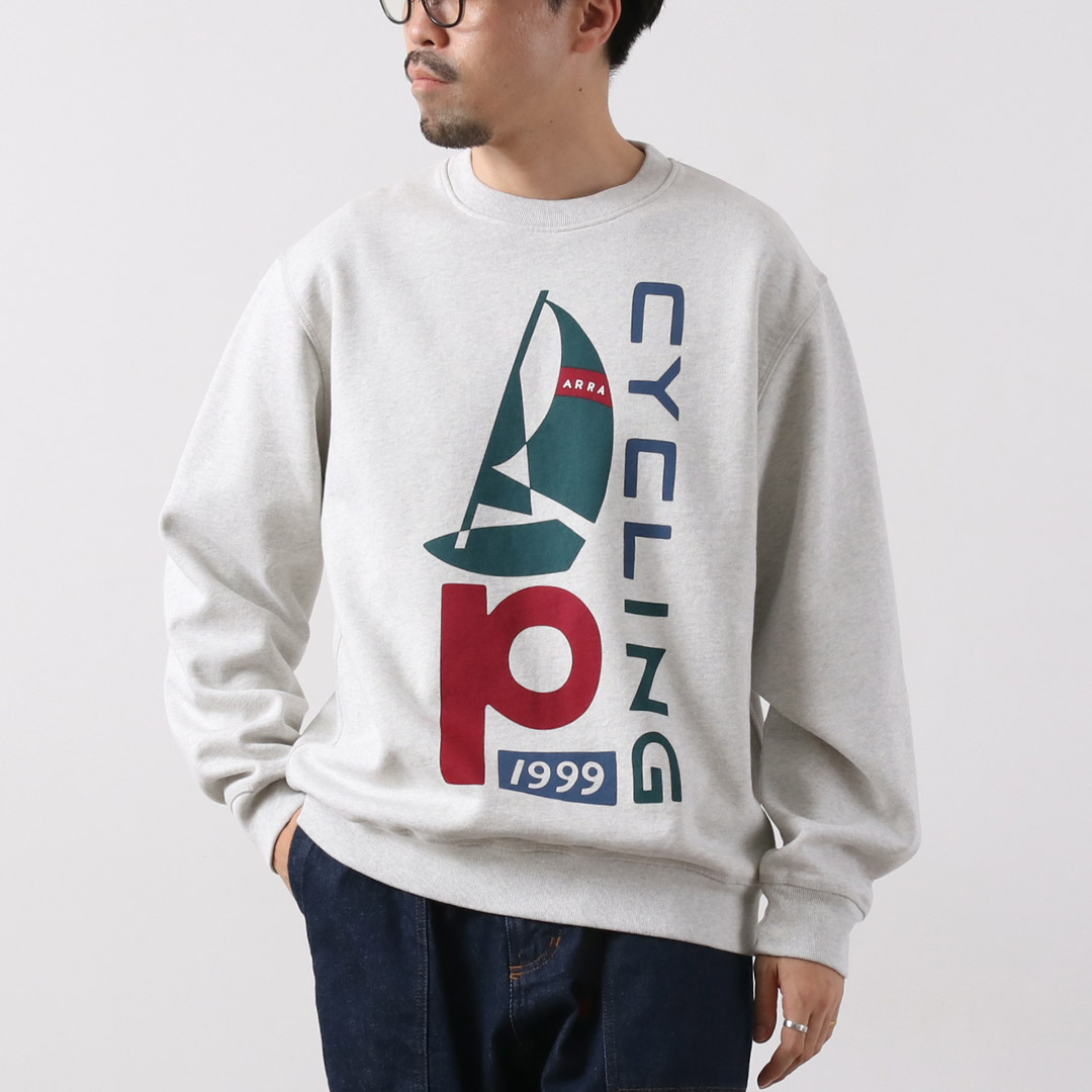 BY PARRA（バイパラ） セイルバイク クルーネックスウェット / メンズ スウェット プリント 裏起毛 | By Parra | 01