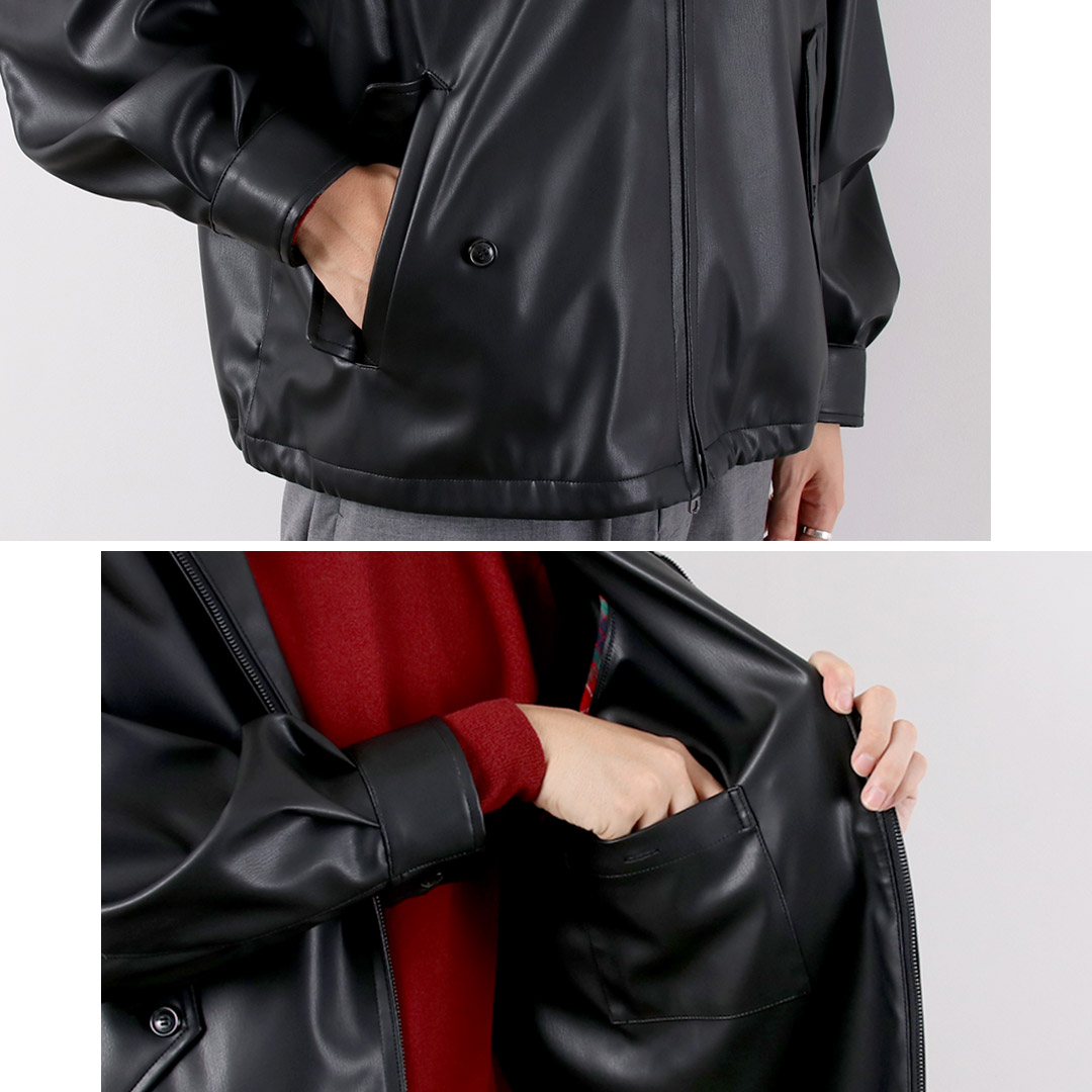 BARACUTA（バラクータ） G4 ボックスジャケット フェイクレザー