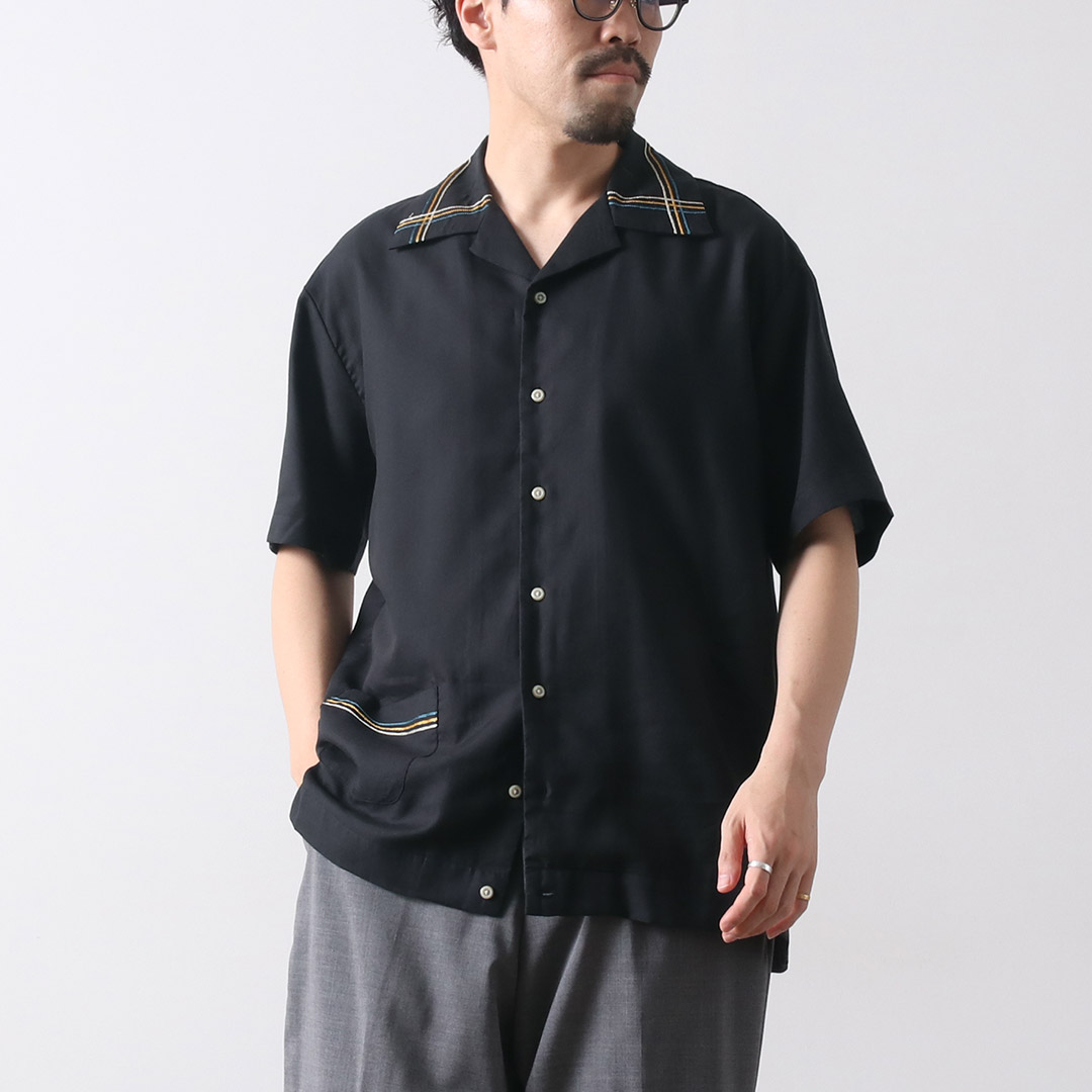 ROCOCO（ロココ） ボーリングシャツ / メンズ 開襟 オープンカラー 半袖 日本製 コットンテンセル | ROCOCO | 02