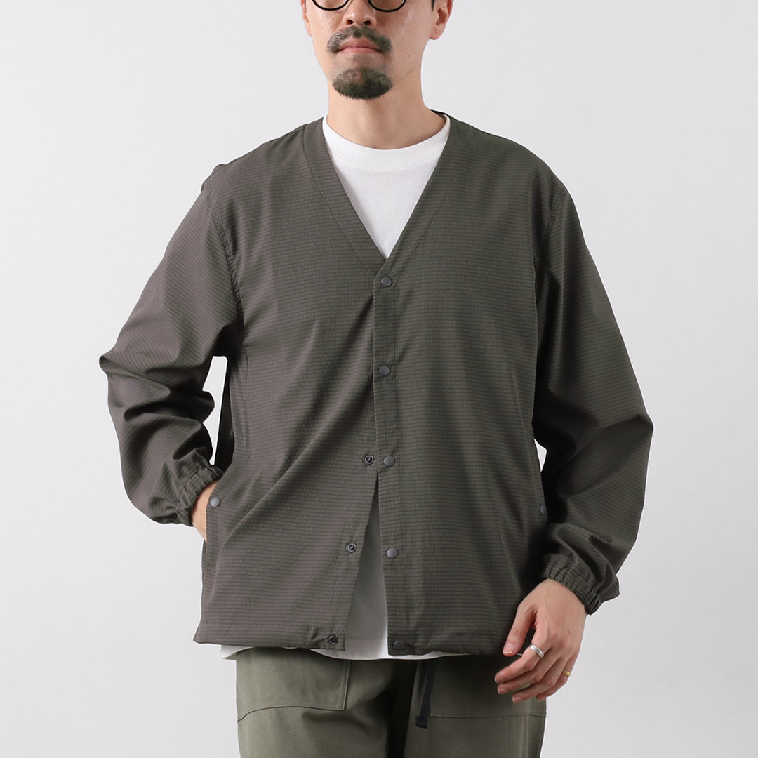 RAG（ラグ） ドットエアー コンフィ カーディガン / メンズ 夏用 薄手 UVカット 吸水速乾 軽量 ストレッチ 伸縮 撥水 日本製 | RAG | 01