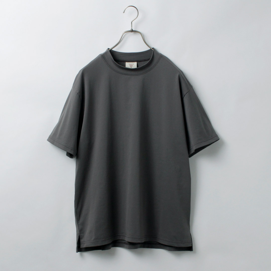 RAG（ラグ） ソフトクール モックネック ショートスリーブTシャツ