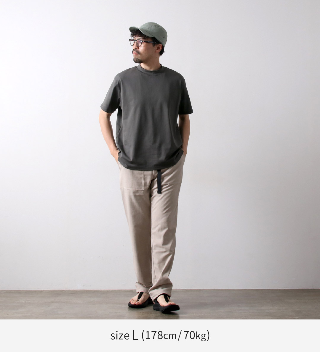 RAG（ラグ） ソフトクール モックネック ショートスリーブTシャツ