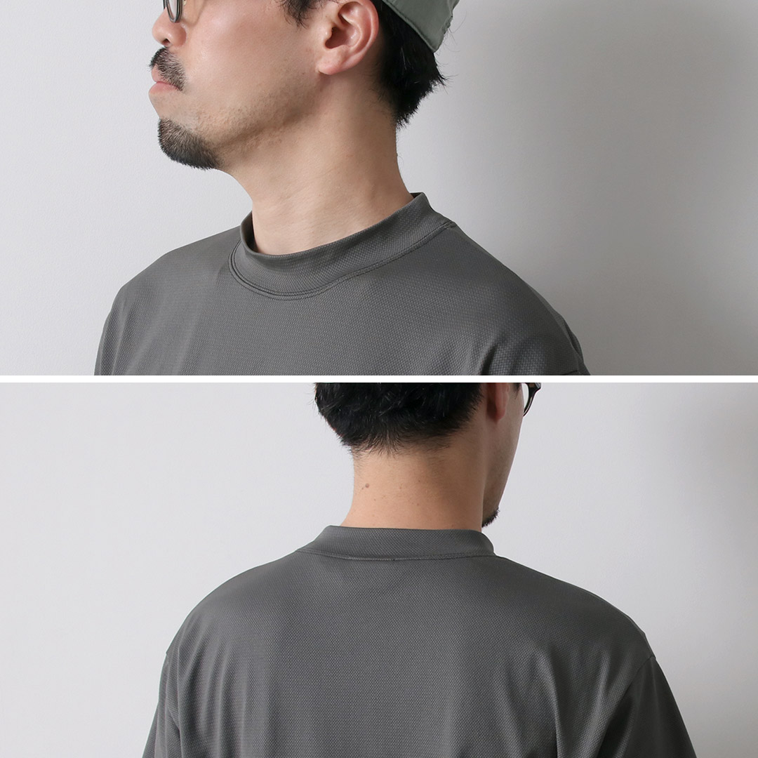 RAG（ラグ） ソフトクール モックネック ショートスリーブTシャツ