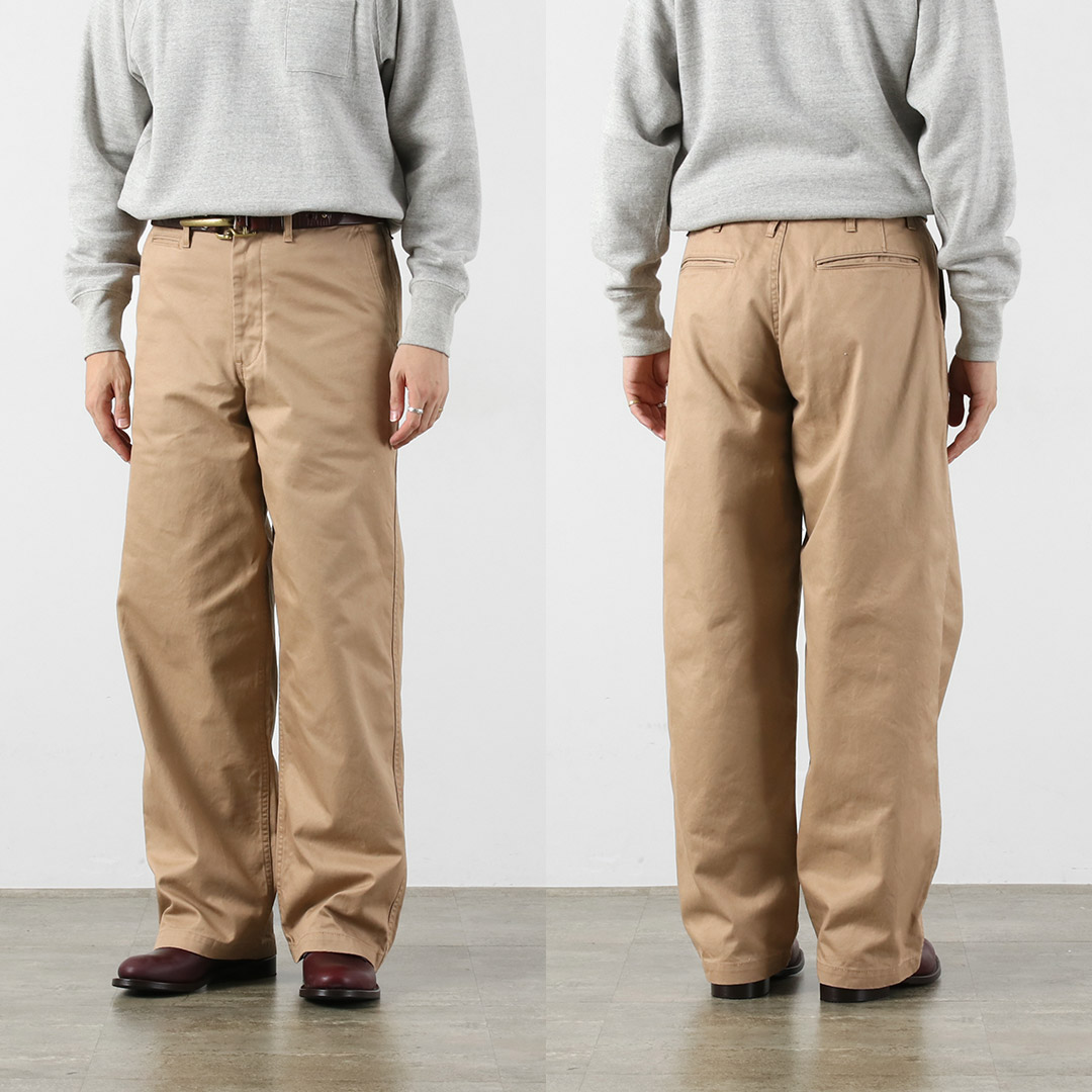MADISONBLUE デニム ワイド　チノパンツ メンズ JAPAN BLUE JEANS（ジャパンブルージーンズ） 別注 プレミアムハイ