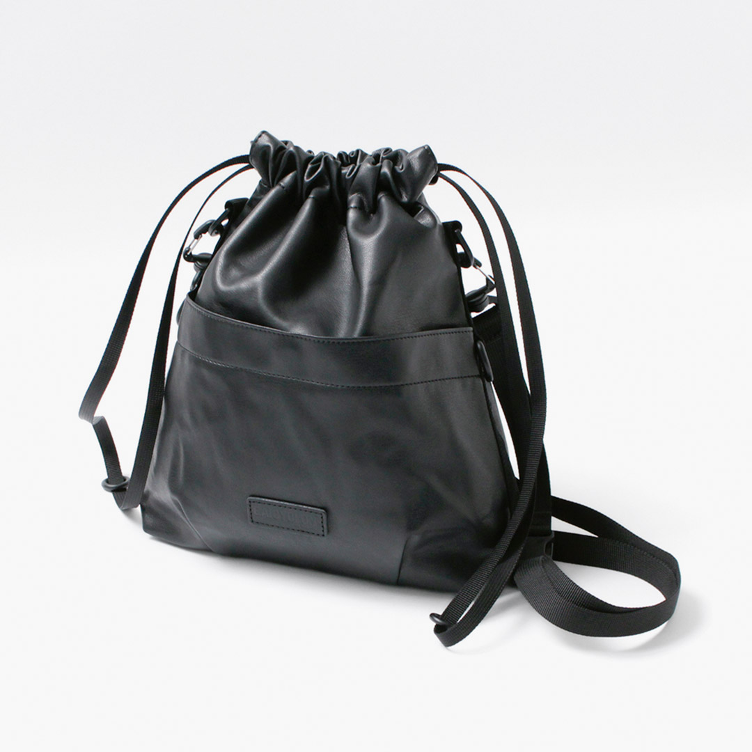 BAICYCLON BY BAGJACK（バイシクロン バイ バッグジャック） BCL-114 ドローストリングバッグ シンセティックレザー / 巾着 | BAICYCLON by Bagjack | 01