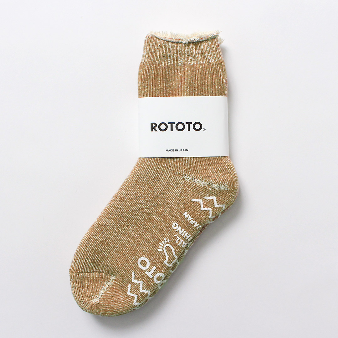 ROTOTO（ロトト） ダブルフェイス ルームソックス シャギーパイル / 靴下 メンズ レディース 冬 滑り止め 暖かい 日本製 | ROTOTO | 02