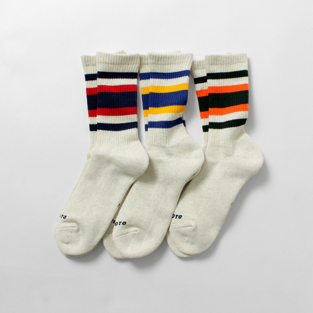 ROTOTO（ロトト） 3パック エブリデイ アスレチック ソックス / 靴下 メンズ レディース 3足セット 日本製 | ROTOTO | 01