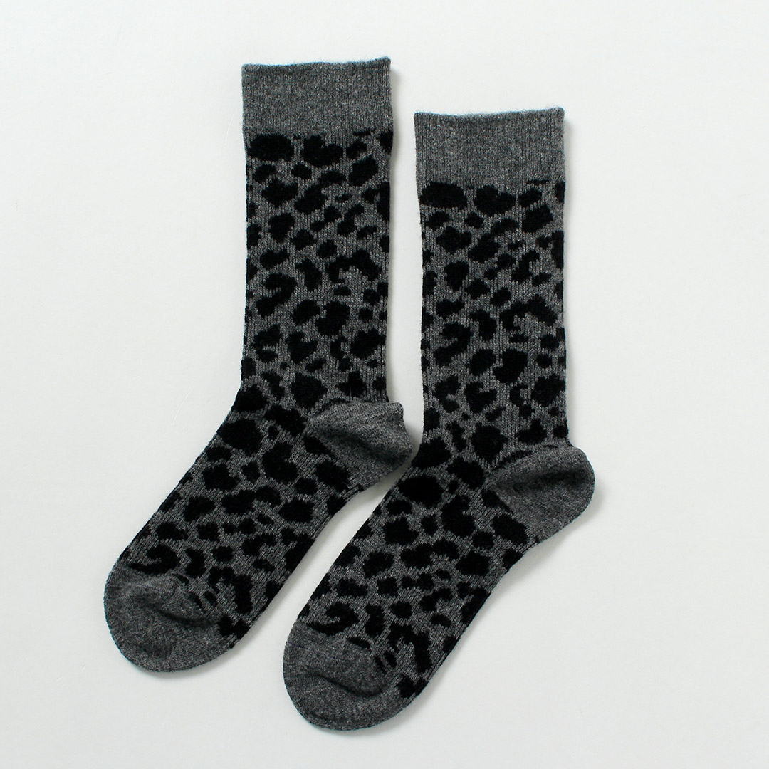 ROTOTO（ロトト） レオパードパターン メリノソックス / 靴下 メンズ ウィメンズ ユニセックス 柄ソックス | ROTOTO | 03