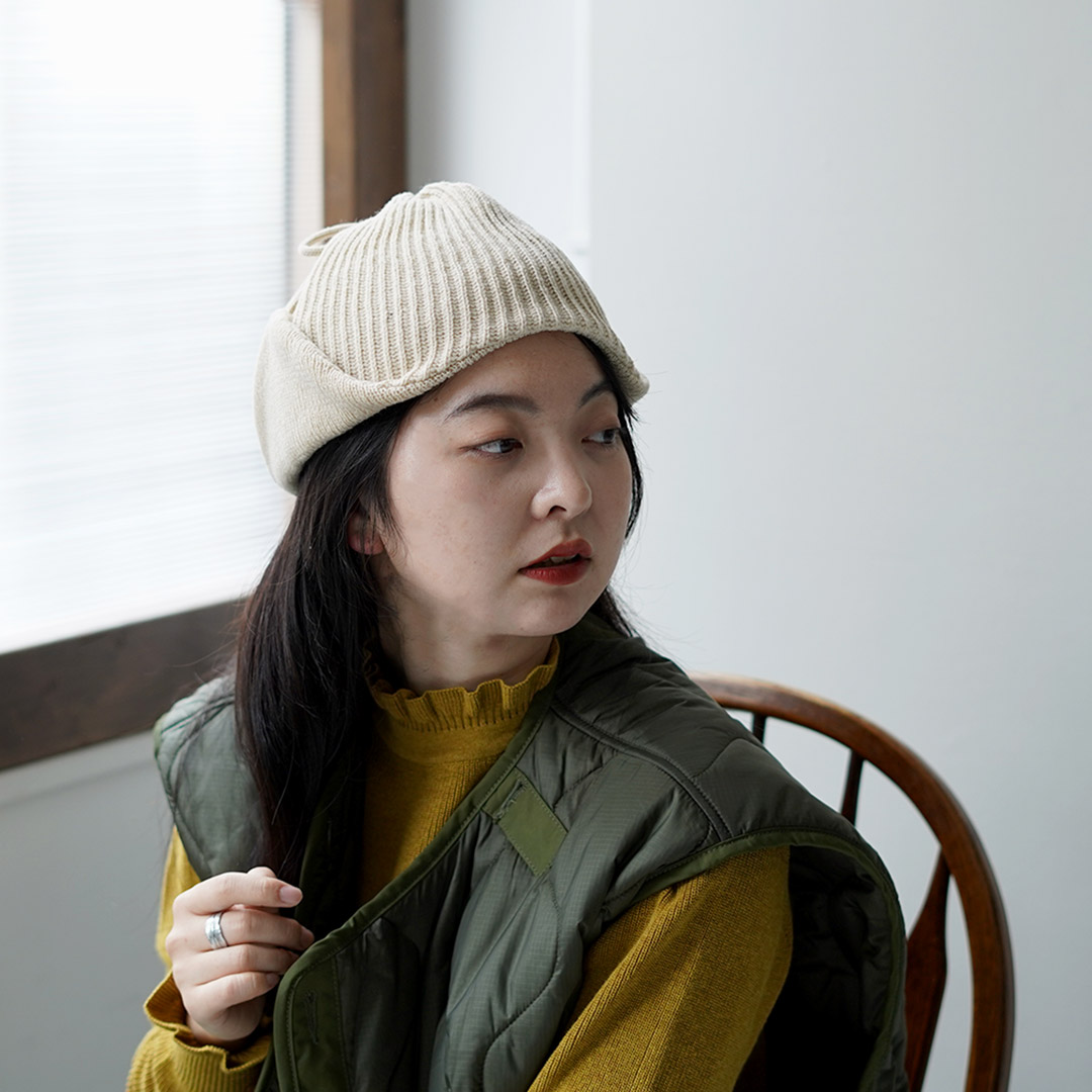 ROTOTO（ロトト） イヤーフラップ ビーニー / ニット帽 帽子 メンズ