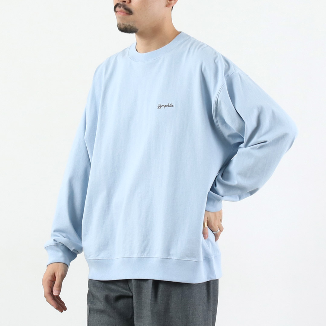 GYMPHLEX（ジムフレックス） ハイガーゼコットン ロングスリーブTシャツ / メンズ 長袖 ロンT 綿 刺繍 | GYMPHLEX | 03