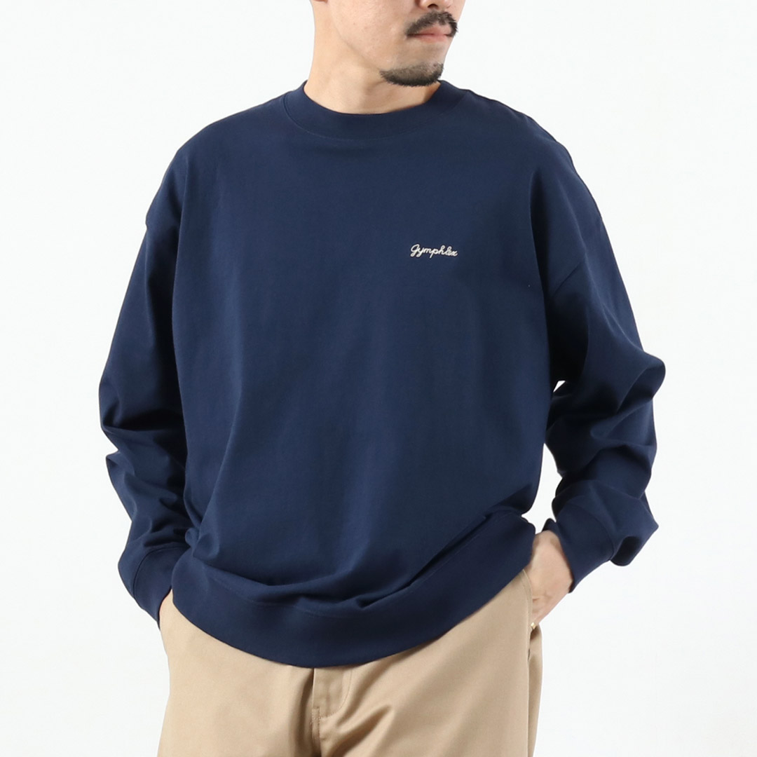 GYMPHLEX（ジムフレックス） ハイガーゼコットン ロングスリーブTシャツ / メンズ 長袖 ロンT 綿 刺繍 | GYMPHLEX | 04