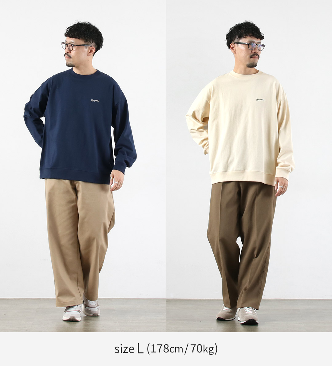 GYMPHLEX（ジムフレックス） ハイガーゼコットン ロングスリーブT