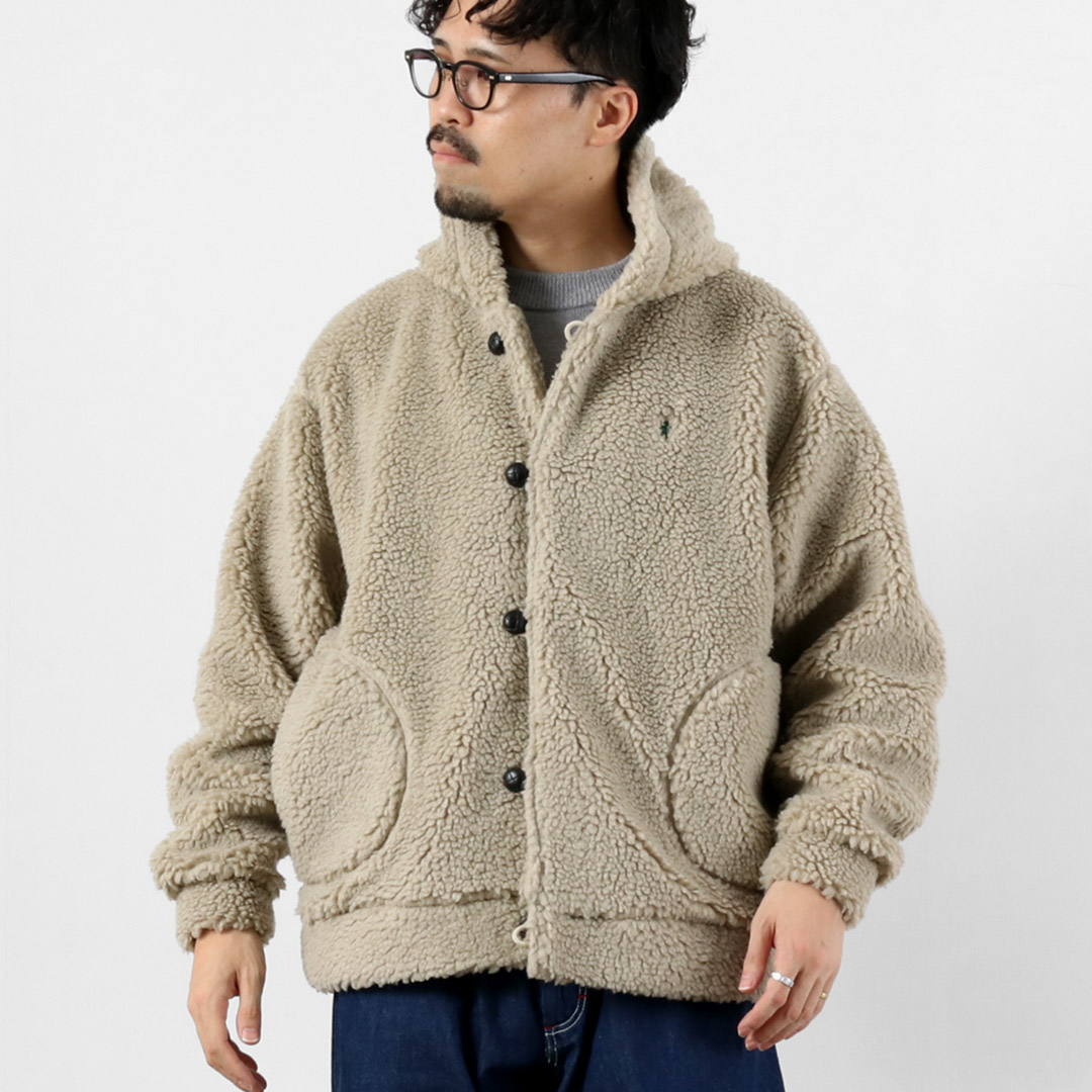 GYMPHLEX（ジムフレックス） ボア フードジャケット / メンズ フリース #GY-A0727 BOA_BOA HOODED JACKET | GYMPHLEX | 01