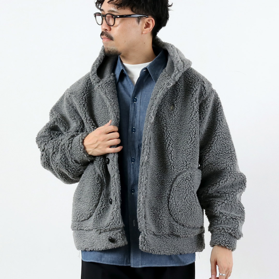 GYMPHLEX（ジムフレックス） ボア フードジャケット / メンズ フリース #GY-A0727 BOA_BOA HOODED JACKET | GYMPHLEX | 03