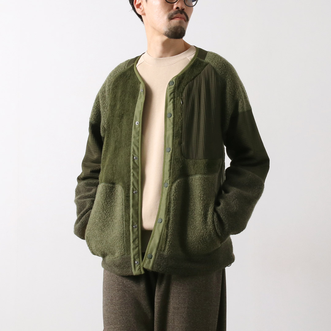 WHITE MOUNTAINEERING（ホワイトマウンテニアリング） パッチワークブルゾン / メンズ フリース ボア PATCHWORK BLOUSON | WHITE MOUNTAINEERING | 01