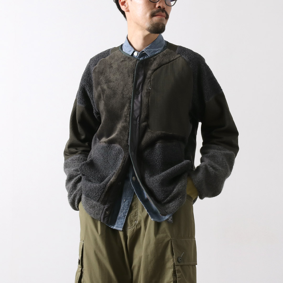 WHITE MOUNTAINEERING（ホワイトマウンテニアリング） パッチワークブルゾン / メンズ フリース ボア PATCHWORK BLOUSON | WHITE MOUNTAINEERING | 02
