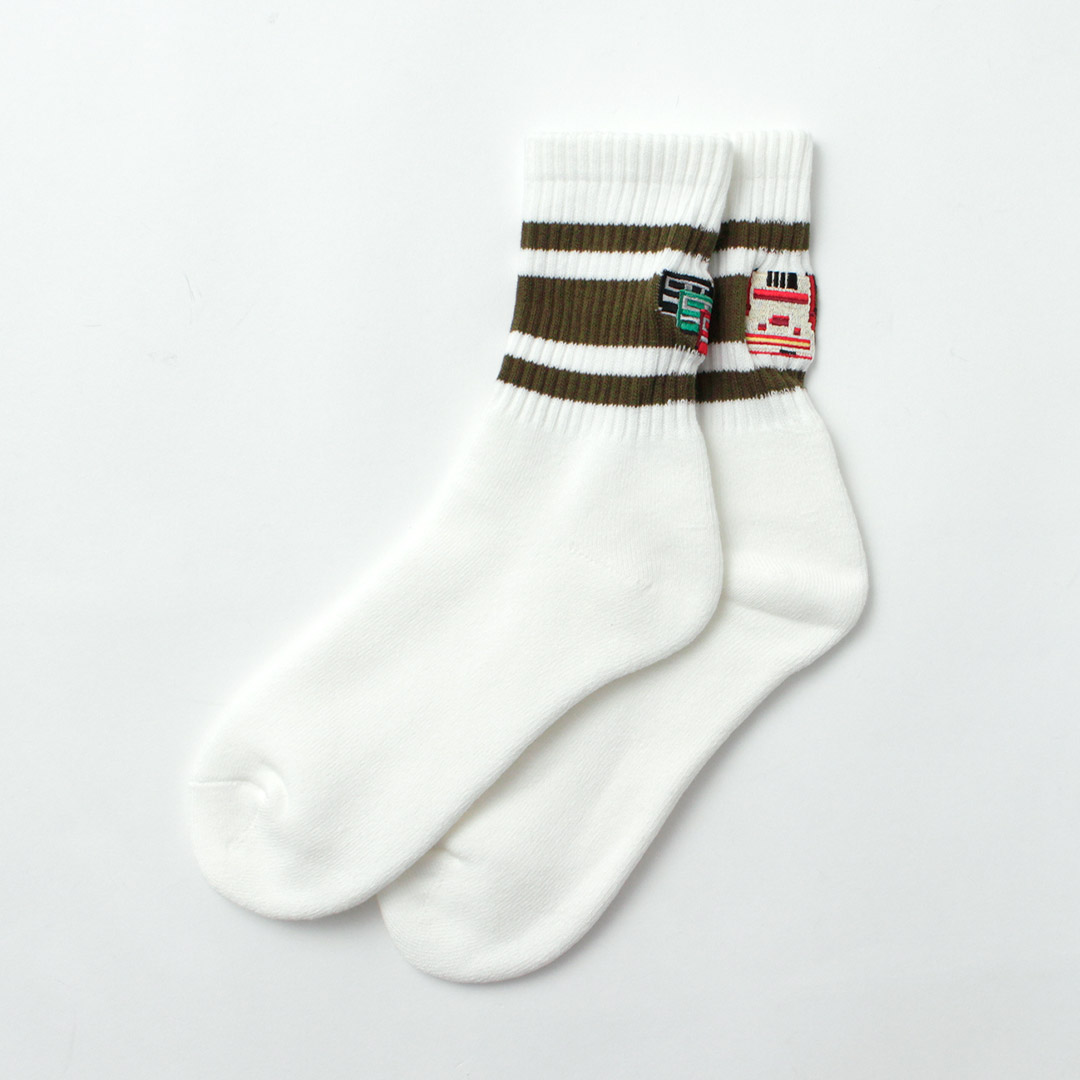 DECKA QUALITY SOCKS（デカ） 刺繍 スケーターソックス / メンズ レディース ユニセックス 靴下 SHOWATABE | decka Quality socks | 03