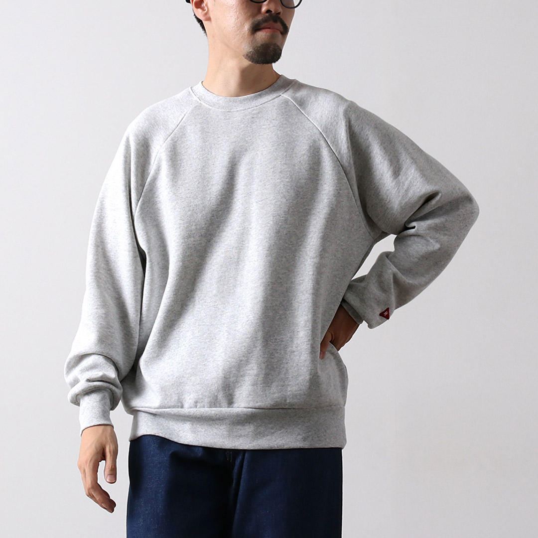 HEALTHKNIT（ヘルスニット） クラシック スウェット クルーネック / メンズ トレーナー 裏起毛 無地 ラグラン | Healthknit | 01
