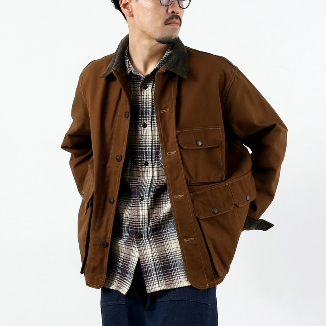 FOB FACTORY（FOBファクトリー） ダック ハンティングジャケット / メンズ アウター ワーク 綿 日本製 DUCK HUNTING JKT