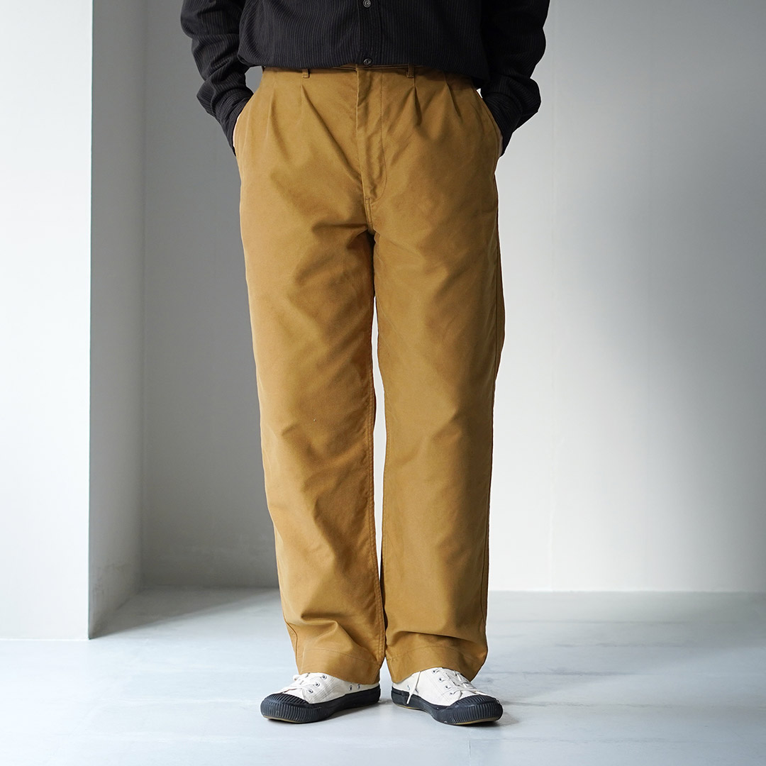 FOB FACTORY（FOBファクトリー） F0543 モールスキン トラウザー / メンズ パンツ ミリタリー 日本製 MOLESKIN TROUSERS | FOB FACTORY | 01