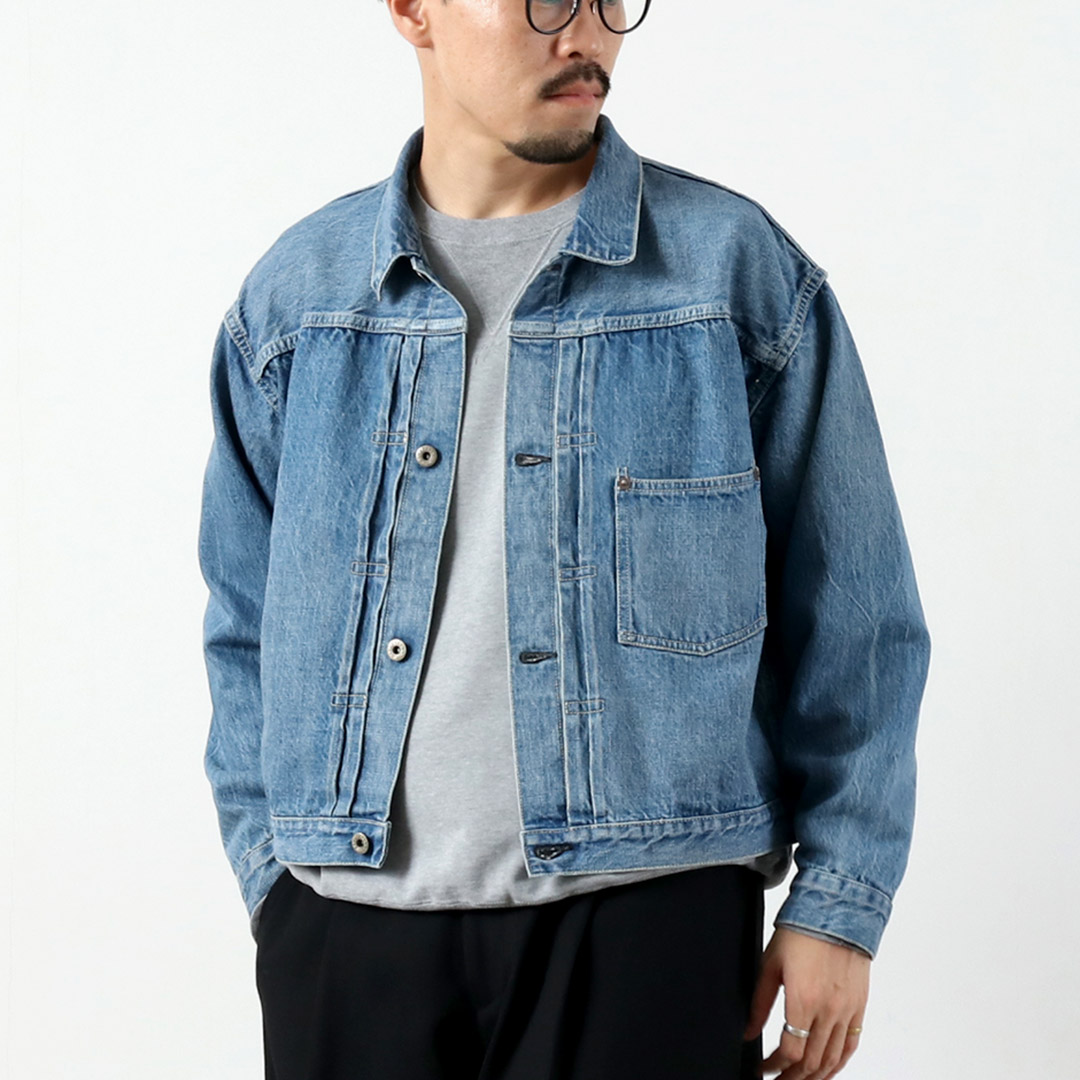 REMI RELIEF（レミ レリーフ） 12ozデニム 大戦モデルGジャン ユーズド