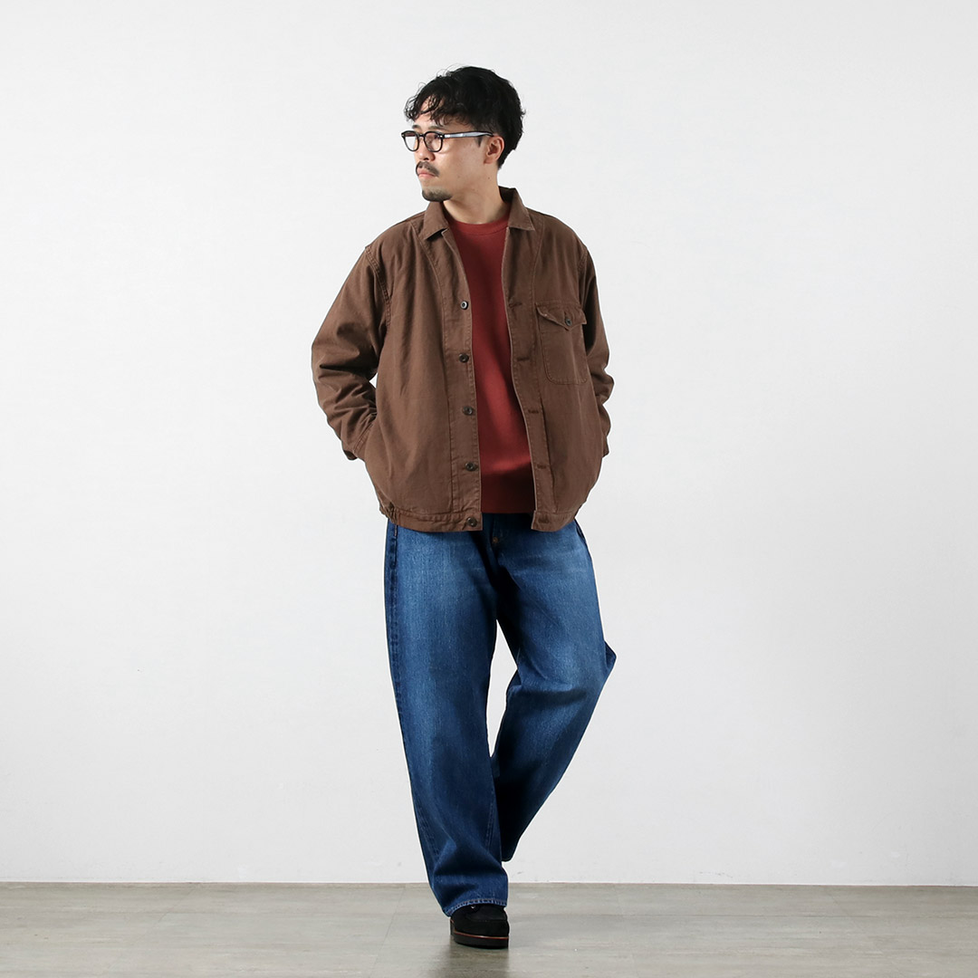 Ordinary fits（オーディナリーフィッツ） ワイドデニム ユーズド