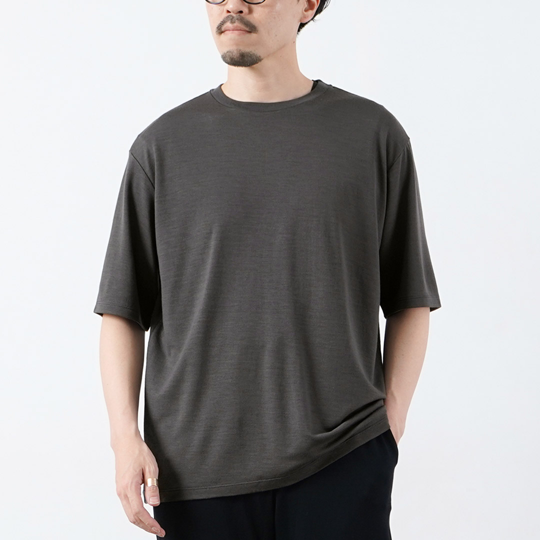 LIFiLL（リフィル） ウーリッシュTシャツ 日本製 / ウール メンズ 半袖
