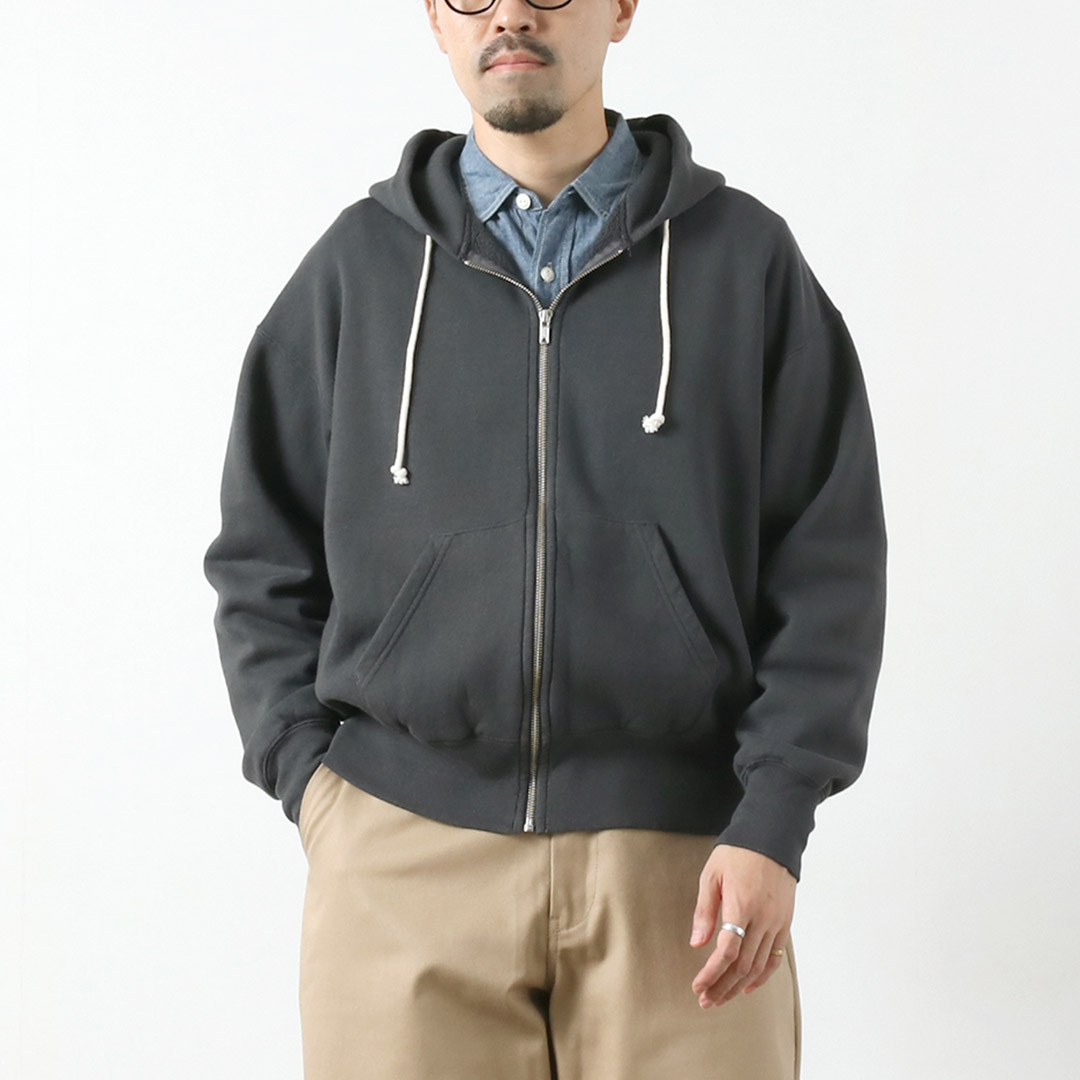 FILMELANGE（フィルメランジェ） シェリフ カンピオーネ裏毛 ジップアップパーカー / メンズ フード ジッパー 裏起毛 日本製 | FilMelange | 03