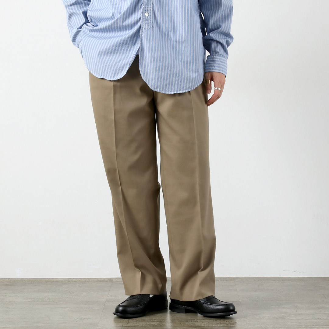FANTASTICDAYS（ファンタスティックデイズ） ポリエステルウールツイル ワイド2プリーツスラックス / ボトムス 秋冬 メンズ | Fantastic Days | 01