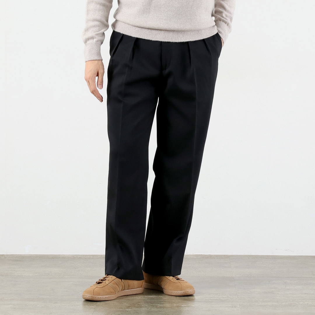 FANTASTICDAYS（ファンタスティックデイズ） ポリエステルウールツイル ワイド2プリーツスラックス / ボトムス 秋冬 メンズ | Fantastic Days | 02