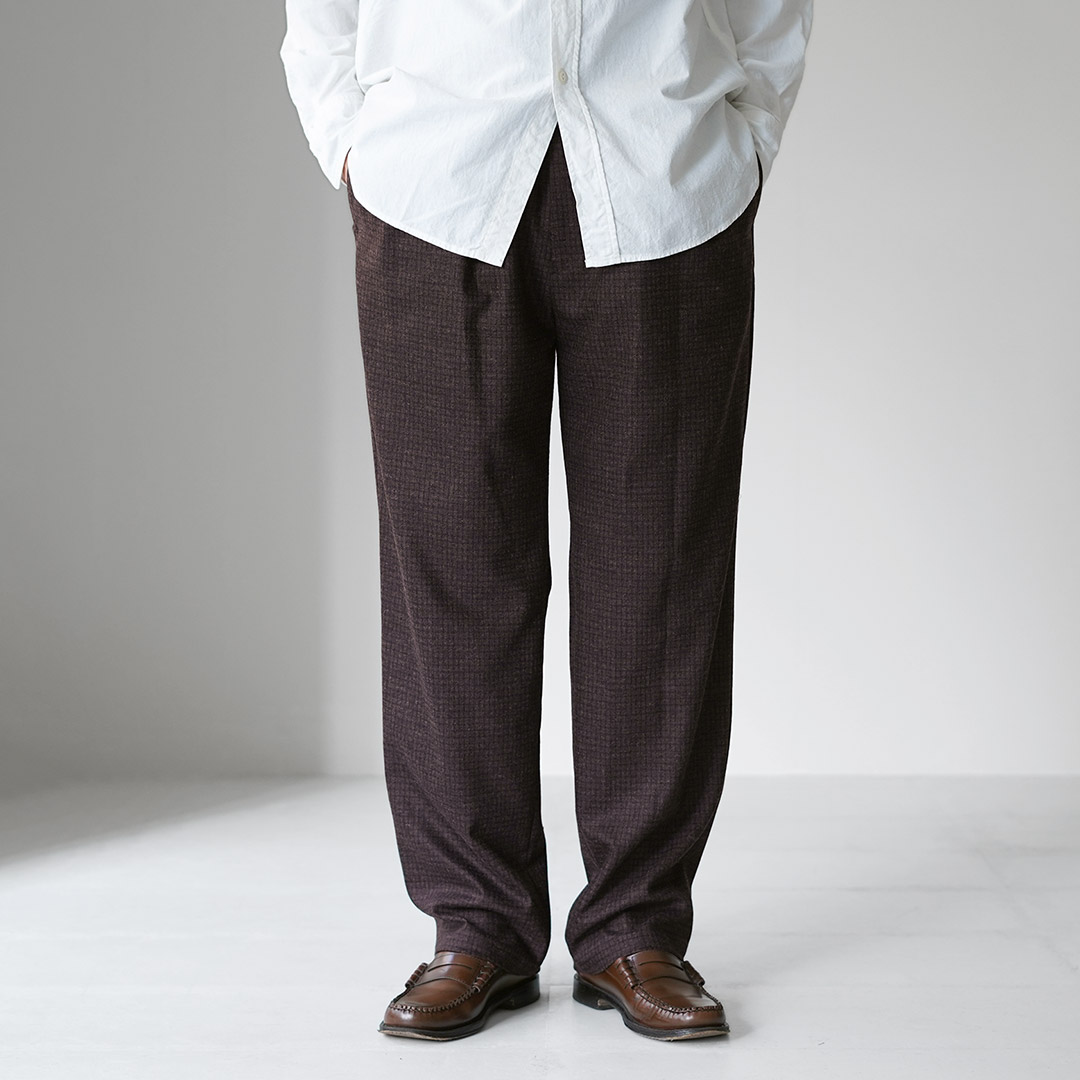 FANTASTICDAYS（ファンタスティックデイズ） リサイクルポリエステルウール ツイーディー イージーパンツ / ボトムス メンズ | Fantastic Days | 03