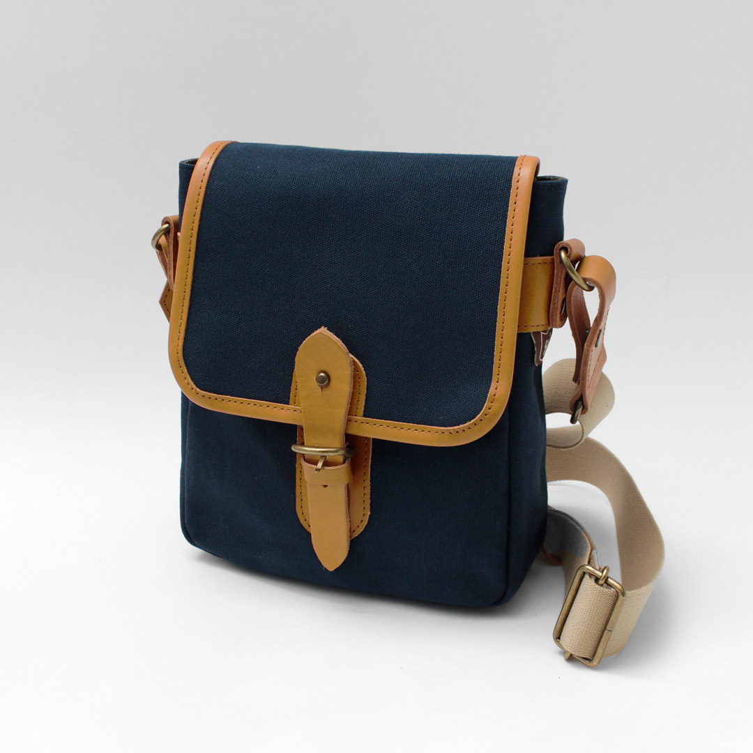 GRIPS × ROCOCO（グリップス × ロココ） 別注 パラフィン サッチェルバッグ S / 帆布 本革 ショルダーバッグ 撥水 | grips | 02