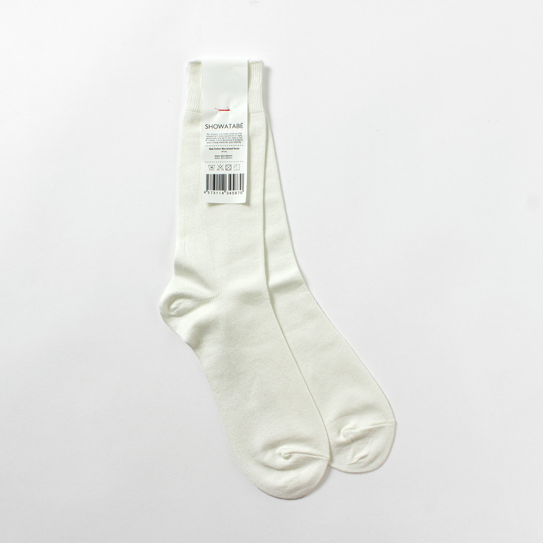 DECKA QUALITY SOCKS（デカ） ギザコットン マーセライズド ソックス / 靴下 コットン 綿 メンズ SHOWATABE | decka Quality socks | 01