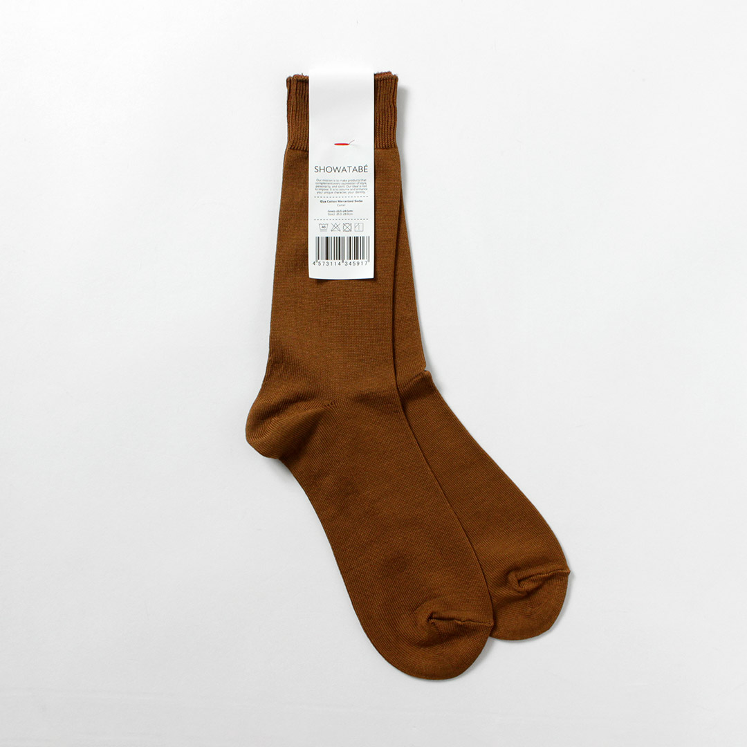DECKA QUALITY SOCKS（デカ） ギザコットン マーセライズド ソックス / 靴下 コットン 綿 メンズ SHOWATABE | decka Quality socks | 03