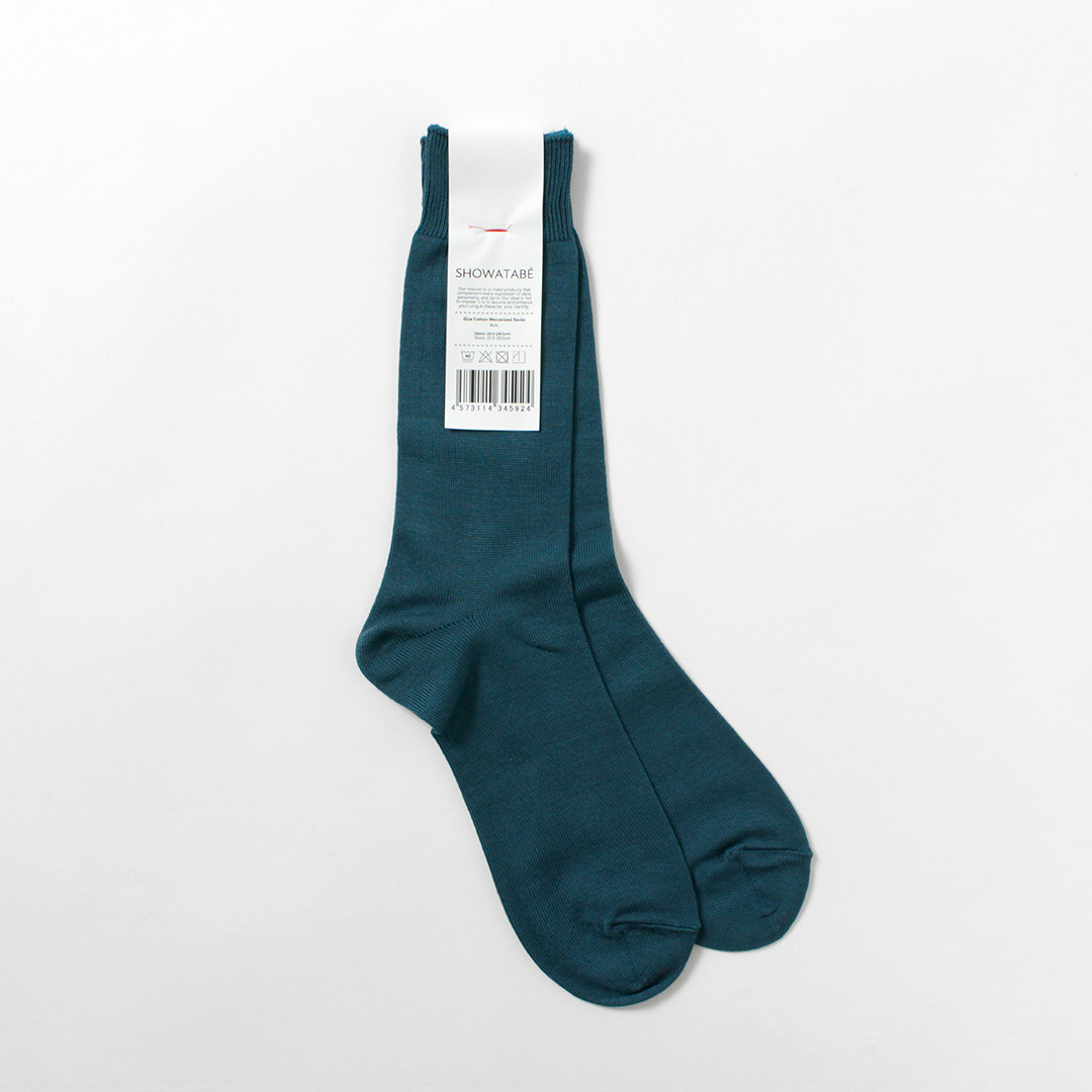 DECKA QUALITY SOCKS（デカ） ギザコットン マーセライズド ソックス / 靴下 コットン 綿 メンズ SHOWATABE | decka Quality socks | 04