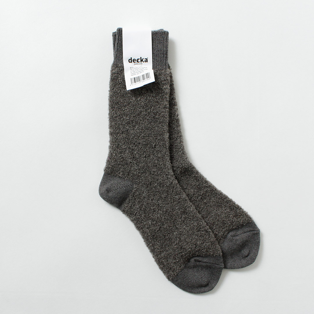 DECKA QUALITY SOCKS（デカ） ベビーアルパカ＆メリノウール ソックス / 靴下 メンズ SHOWATABE | decka Quality socks | 01