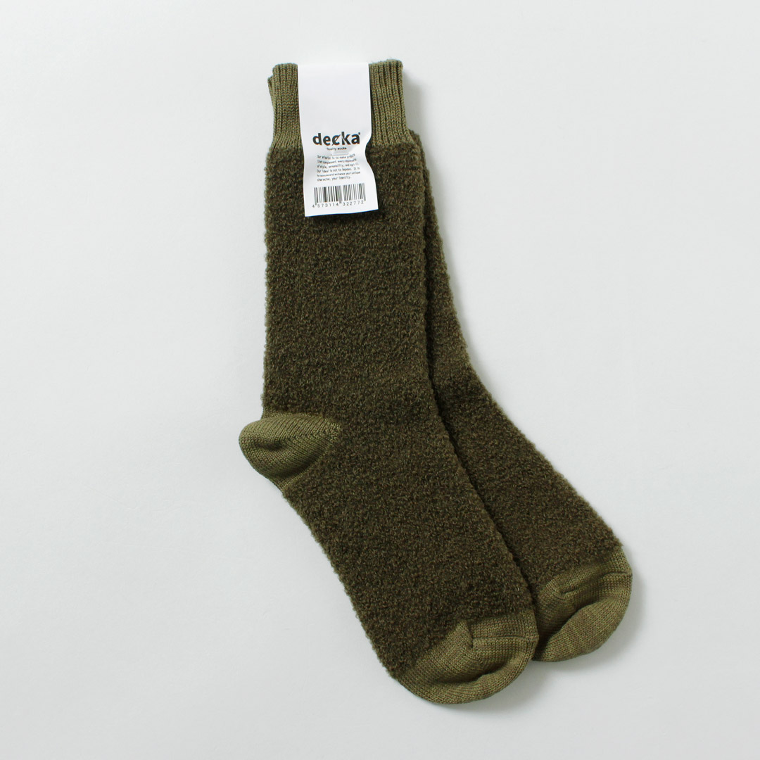 DECKA QUALITY SOCKS（デカ） ベビーアルパカ＆メリノウール ソックス / 靴下 メンズ SHOWATABE | decka Quality socks | 04