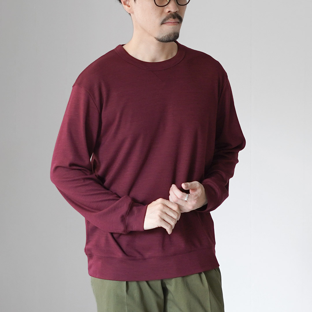 RE MADE IN TOKYO JAPAN（アールイー） ドレスウールニット クルー リラックスフィット / メンズ トップス 長袖 日本製 | Re made in tokyo japan | 02