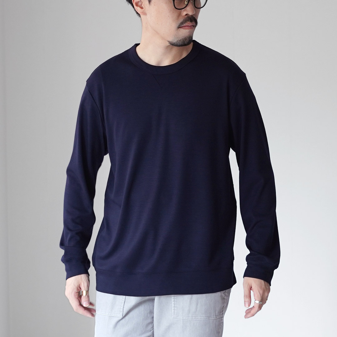 RE MADE IN TOKYO JAPAN（アールイー） ドレスウールニット クルー リラックスフィット / メンズ トップス 長袖 日本製 | Re made in tokyo japan | 04