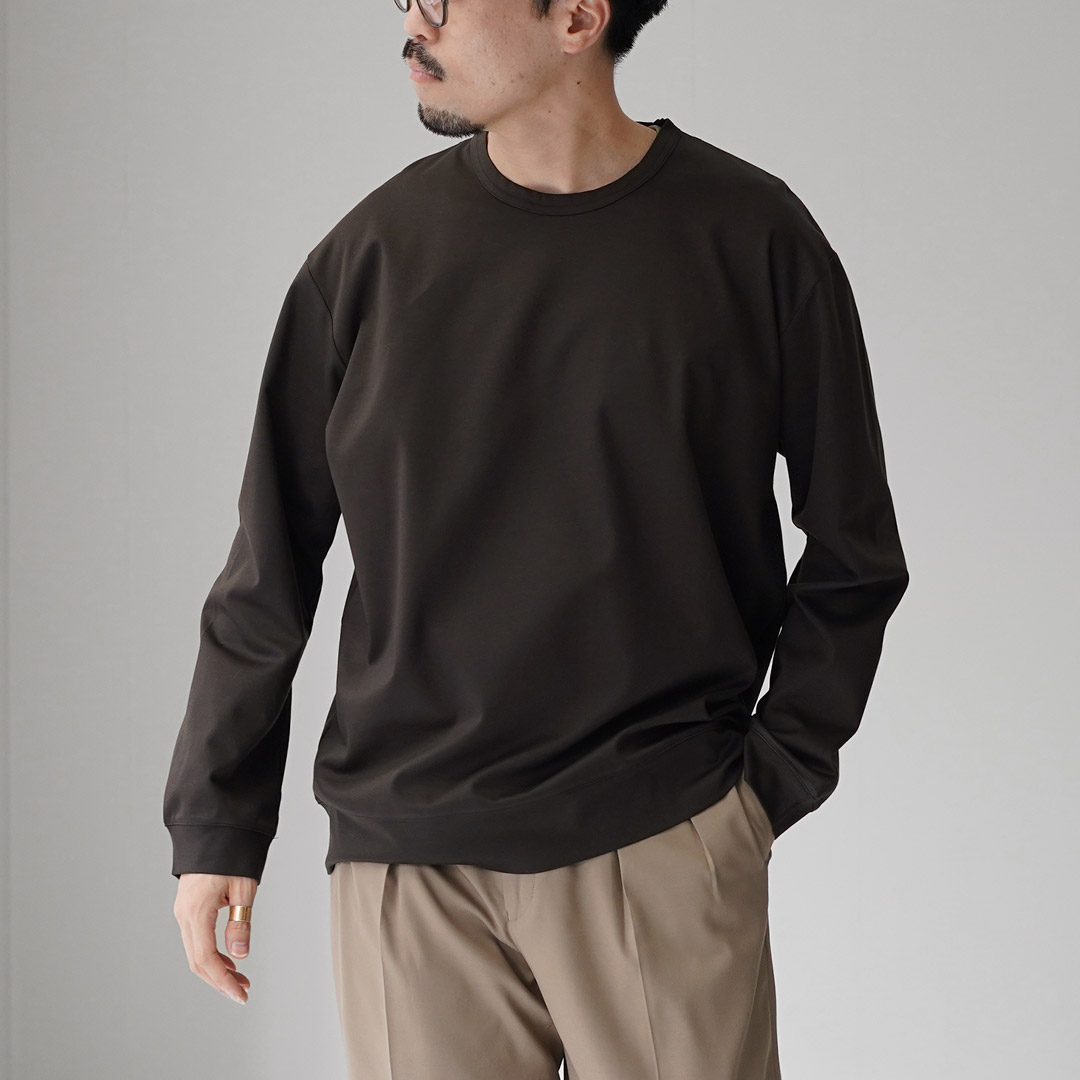 RE MADE IN TOKYO JAPAN（アールイー） 東京メイド ワイドドレスTシャツ ロングスリーブ / メンズ Tシャツ 長袖 無地 | Re made in tokyo japan | 02