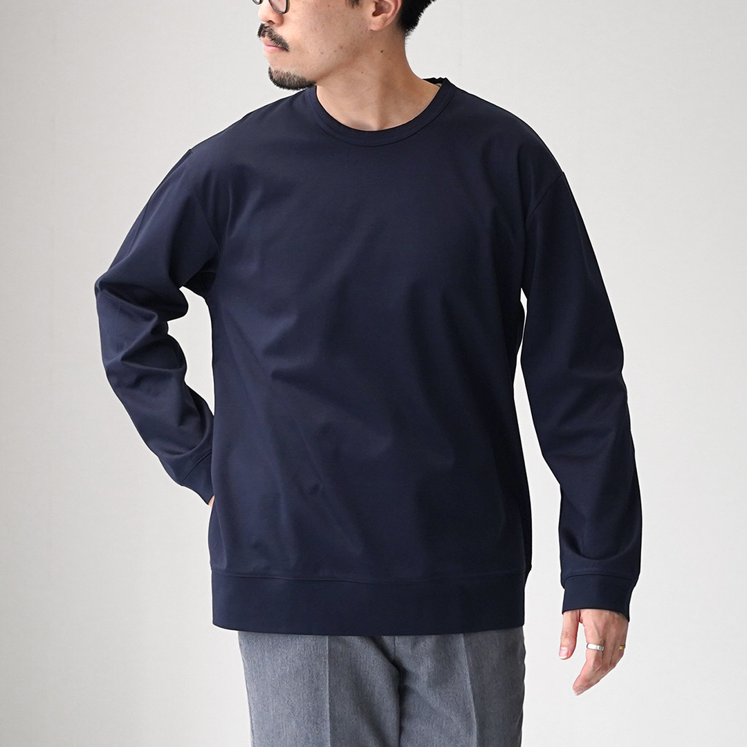 RE MADE IN TOKYO JAPAN（アールイー） 東京メイド ワイドドレスTシャツ ロングスリーブ / メンズ Tシャツ 長袖 無地 | Re made in tokyo japan | 03