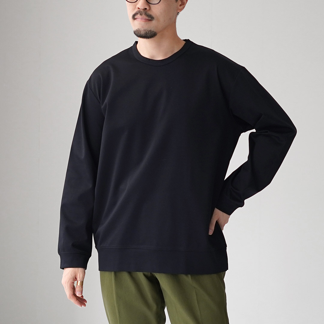 RE MADE IN TOKYO JAPAN（アールイー） 東京メイド ワイドドレスTシャツ ロングスリーブ / メンズ Tシャツ 長袖 無地 | Re made in tokyo japan | 04